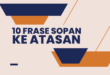 10 frase sopan ke atasan