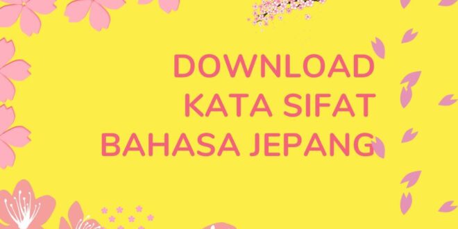 Kata Sifat dalam Bahasa Jepang Pdf